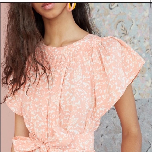 Ulla Johnson coralie batik pink/coral jumpsuit size 4 so so gorgeous - Picture 2 of 5